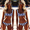 Image of Printed Black White Bikini Set