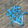 Image of Floral Printed Halter Bikinis Set