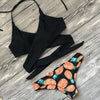 Image of Floral Printed Halter Bikinis Set