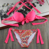 Image of Solid Strappy Bikinis Set