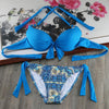 Image of Solid Strappy Bikinis Set