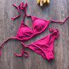 Image of Sexy Pure Color Bikini Set