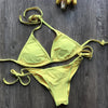 Image of Sexy Pure Color Bikini Set