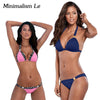 Image of Halter Top Push Up Bikini Set