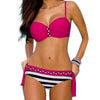 Image of Tanga Push Up Halter Bikini Set