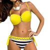 Image of Tanga Push Up Halter Bikini Set
