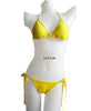Image of Solid Brown Modern Fit Strappy Butt Bottom Scrunch Bikini Set