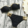 Image of Sexy Padded Gold Stamping Bikini Set
