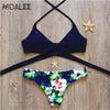 Image of Green Nature Printed Swimsuit