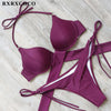 Image of Solid Bathing Suit Low Waist Suit