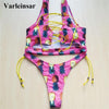 Image of 2018 New African Sexy Thong Bikini Lace Up Set