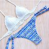 Image of New Vintage Crochet Handmade Knitted Bathing Suit