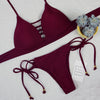 Image of Sexy Lace Up Multi Strings Brazilian Bathing Suits