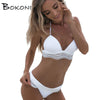 Image of Solid Push Up Bikini Set