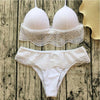 Image of Solid Push Up Bikini Set
