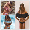 Image of Ruffle Style Push Up Brazilian Bikini Set