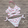 Image of Floral Cross Style Bikini Set