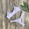 Image of Push Up Solid Color Bikini Set