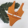 Image of 6 color Women's Swimwear Hanging neck design Two Pieces bikini suit