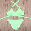 Image of Criss Cross Bikini Brazilian Push Up Swimwear Bikini Set