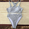 Image of Tankini Cropped Bikini Set