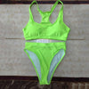Image of Tankini Cropped Bikini Set