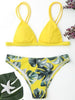 Image of Sexy BrazilianCami Palm Leaf Print Bikini Set