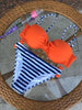 Image of 2018 Striped Sexy Patchwork Retro Bikini Set