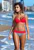Image of 2018 Striped Sexy Patchwork Retro Bikini Set
