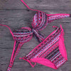 Image of Tribal Floral Diamonds Stripe Bathing Suit