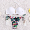 Image of String Reversible Halter High Neck Bikini Set