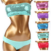 Image of Vintage Sequined Swimwear Push Up Bathing Suit