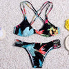 Image of String Reversible  Halter High Neck Bikini Set
