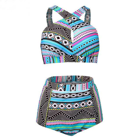 Plus Size  New Bikinis High Waist Bathing Suits