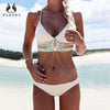 Image of Print Fringe Bikini Set