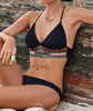 Image of Print Fringe Bikini Set