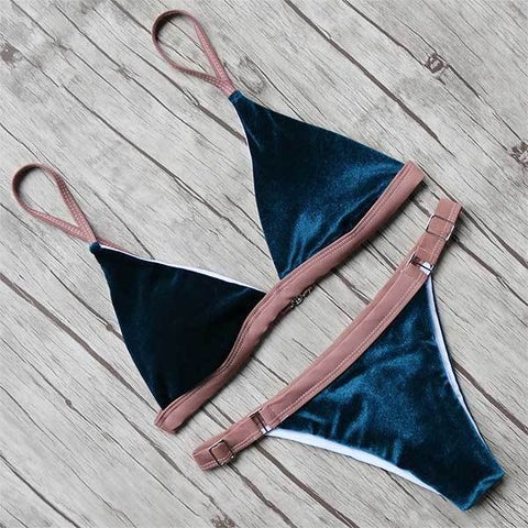 Velvet Bikini Swimsuit