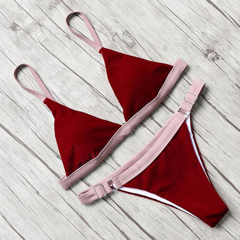 Velvet Bikini Swimsuit