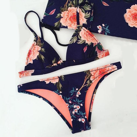 Sexy Women Push-up Padded Bra Bikini Set