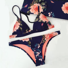 Sexy Women Push-up Padded Bra Bikini Set