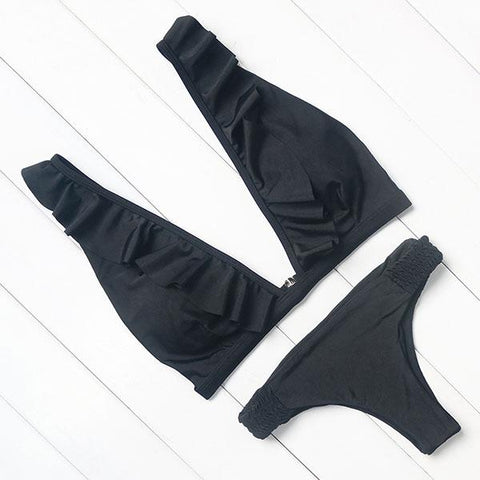 Low Waist Bathing Suits Push Up Brazilian Bikini Set