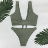 Image of 6 color Women's Swimwear Hanging neck design Two Pieces  bikini suit