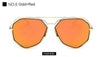 Image of Designer Twin-Beam Aviation Mirror Flat Panel Lens Summer Shades