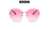 Image of Oversized Gradie Rimless Sunglasses