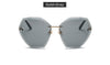 Image of Oversized Gradie Rimless Sunglasses
