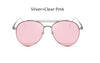 Image of Clear Pink Aviation Sunglasses