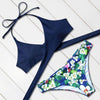 Image of Printed Cut Up Swimsuit