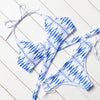 Image of Printed Cut Up Swimsuit