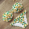 Image of Strapless Floral Print Bikini Set