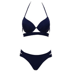 Sexy Push Up Low Waist Halter Bikinis Suit